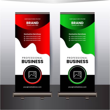 Pankart tasarım şablonunu katla 