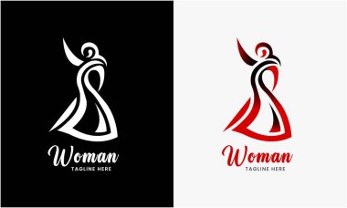 Kadınlar moda vektör tasarımı konsepti