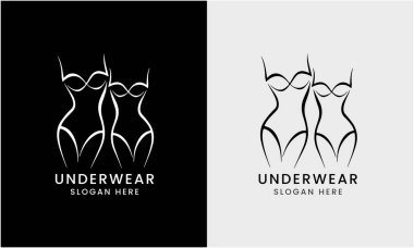 İç çamaşırı bayanının vektör sanatı