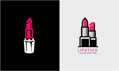 Ruj ve aynalı çizgi ikonu. doğrusal biçim işareti