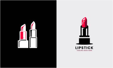 Ruj ve aynalı çizgi ikonu. doğrusal biçim işareti