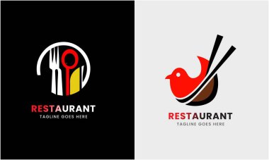 restoran logosu tasarımı kavramı