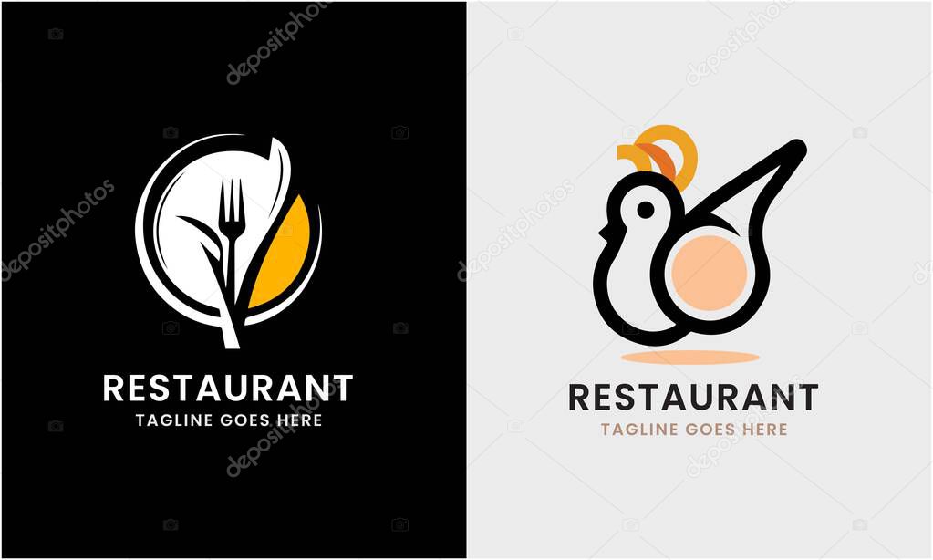 Restaurant logo design concept