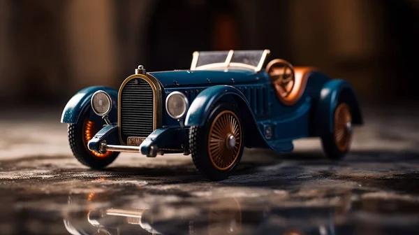 Beautiful mockup toy of old model car