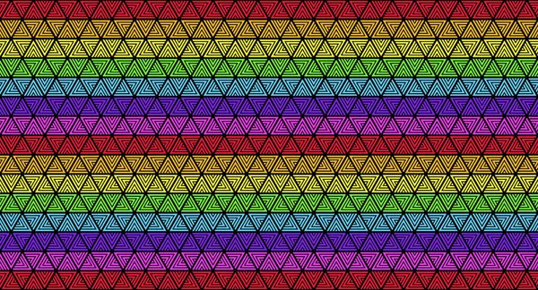 삼각형 무지개 패턴입니다 미래의 기하학적 일러스트 — 스톡 사진