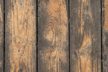 Soluk turuncu eski ahşap döşeme dokusu arka planı