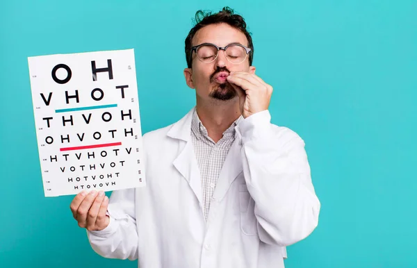 Adult Man Optical Vision Test Concept — Fotografia de Stock