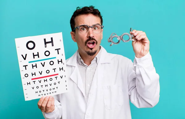 Adult Man Optical Vision Test Concept — Foto Stock