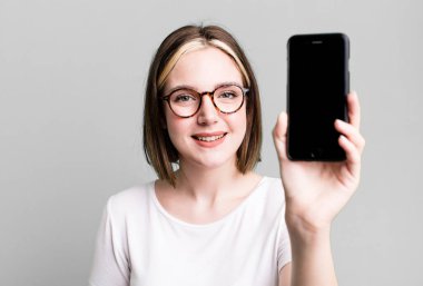 young pretty woman using a smartphone