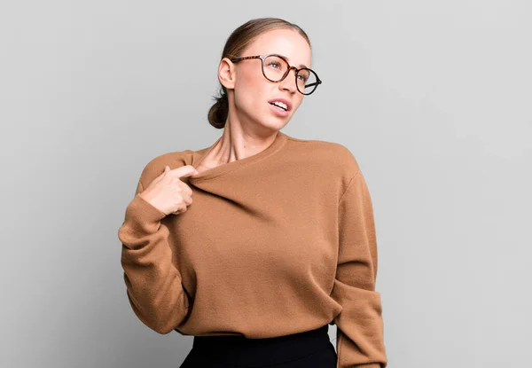 Feeling Stressed Anxious Tired Frustrated Pulling Shirt Neck Looking Frustrated — Stock Photo, Image