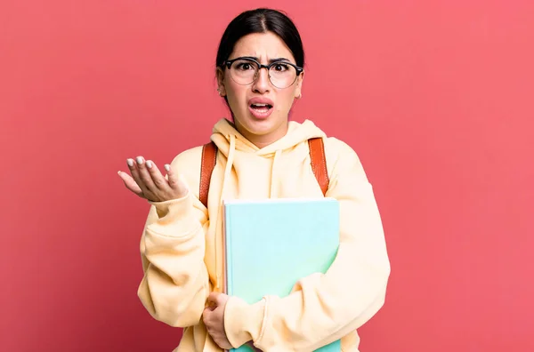Looking Desperate Frustrated Stressed University Student Concept — Stock Photo, Image