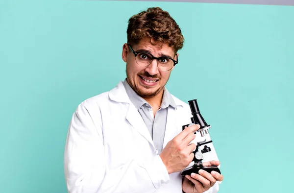 Scients Student Young Adult Caucasian Man — Fotografia de Stock