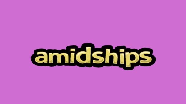 ピンクスクリーンアニメーションビデオ Amidships — ストック動画