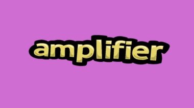 Pembe ekran animasyon videosu AMPLIFIER yazıldı