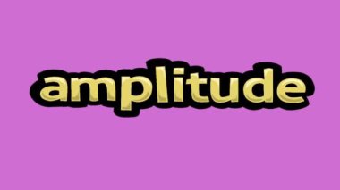 Pembe ekran animasyon videosu AMPLITUDE yazılmış