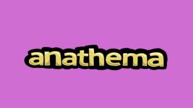 ANATHEMA yazılı pembe ekran animasyon videosu