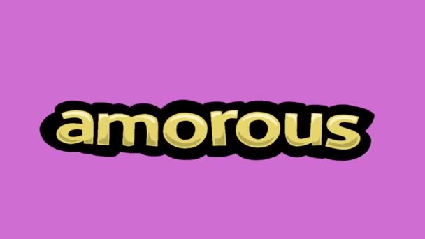 ピンクスクリーンアニメーションビデオ Amorous — ストック動画