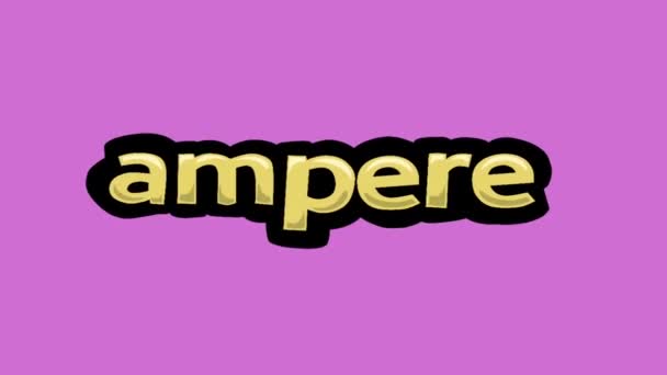 Pinkfarbenes Animationsvideo Geschrieben Ampere — Stockvideo