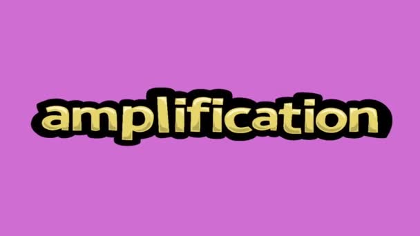 Rózsaszín Képernyő Animációs Videó Írt Amplifikáció — Stock videók