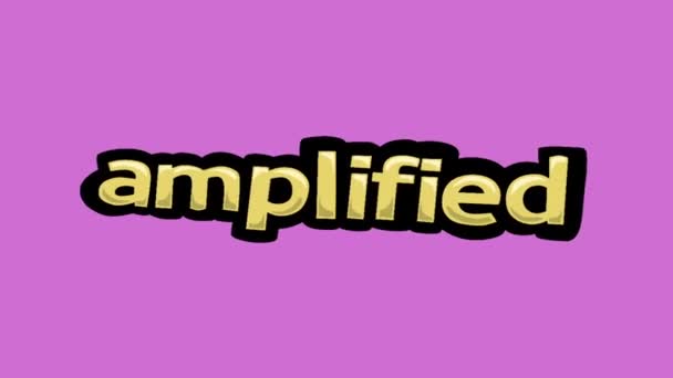 Ροζ Οθόνη Βίντεο Κινουμένων Σχεδίων Γραμμένο Amplified — Αρχείο Βίντεο