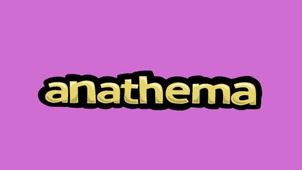 Рожевий Екран Анімації Відео Написав Anathema — стокове відео