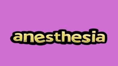 Pembe ekran animasyon videosu anestezi üzerine yazıldı