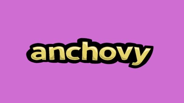 Pink Screen Animation Video Written Anchony — Stock Video