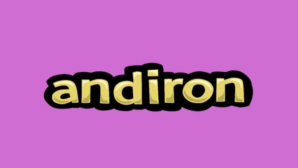 Roze Scherm Animatie Video Geschreven Andiron — Stockvideo
