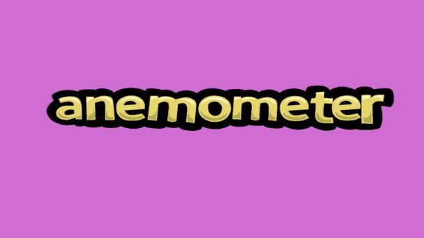 ピンクスクリーンアニメーションビデオ Anemometer — ストック動画