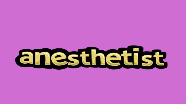 Pinkfarbenes Animationsvideo Von Anesthetist — Stockvideo