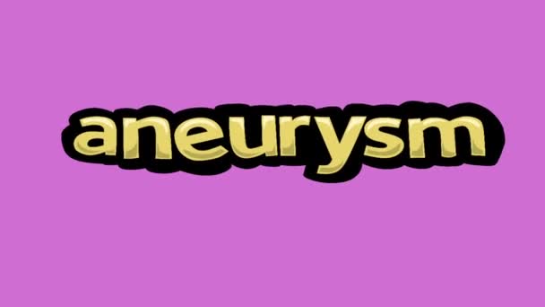 Pinkfarbenes Animationsvideo Von Aneurysm — Stockvideo