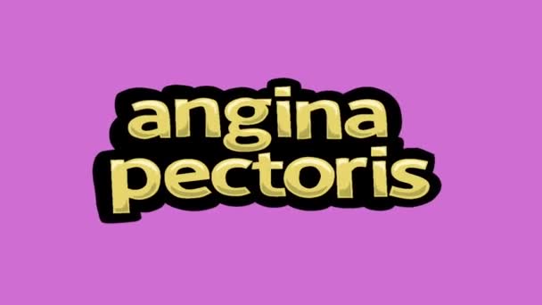Rózsaszín Képernyő Animációs Videó Írta Angina Pectoris — Stock videók