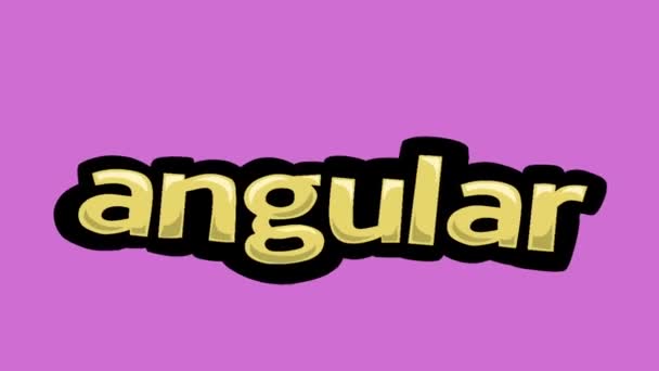 Pink屏幕动画视频由Angular编写 — 图库视频影像