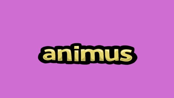 Pink Screen Animation Video Written Animus — Stock Video