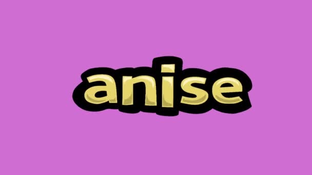 Rosa Skärm Animation Video Skriven Anise — Stockvideo