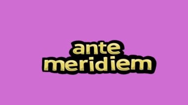 ANTE MERIDIEM tarafından yazılmış pembe ekran animasyon videosu