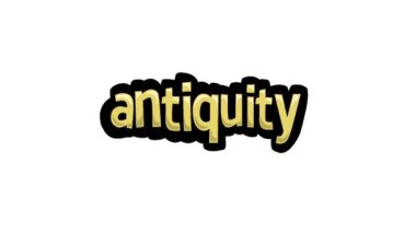 Beyaz ekran animasyon videosu AnTIQUITY tarafından yazıldı