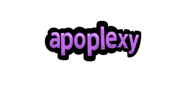 Apoplexy 화이트 스크린 애니메이션 비디오 — 비디오