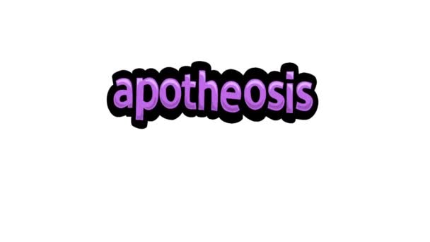 Видео Белым Экраном Написанное Apotheosis — стоковое видео