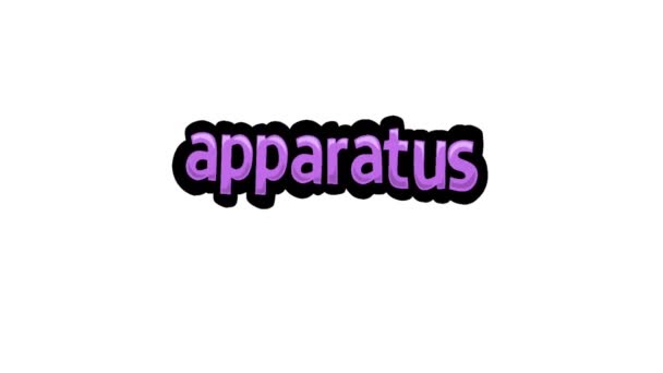 Apparatus 화이트 스크린 애니메이션 비디오 — 비디오