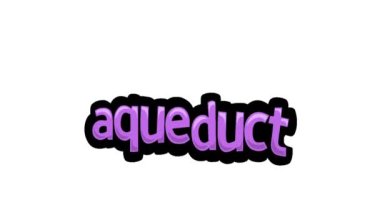 AQUEDUCT yazılı beyaz ekran animasyon videosu
