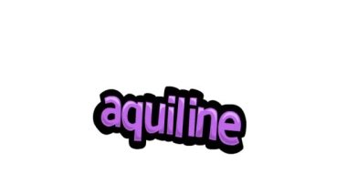 AQUILINE yazılı beyaz ekran animasyon videosu