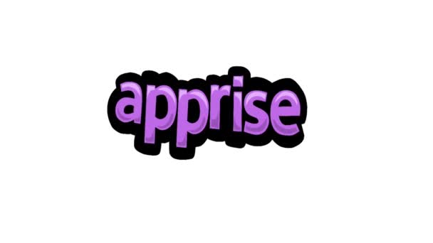 白屏动画视频写Apprise — 图库视频影像