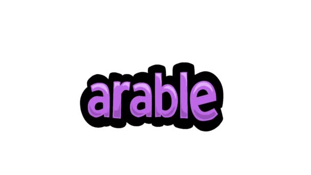 ホワイトスクリーンアニメーションビデオ Arable — ストック動画