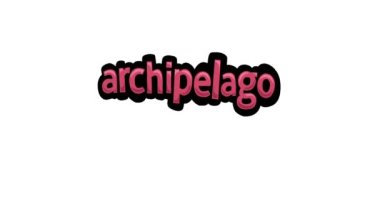 ARCHIPELAGO 'yu yazan beyaz ekran animasyon videosu