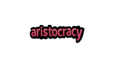 ARISTOCRACY tarafından yazılan beyaz ekran animasyon videosu