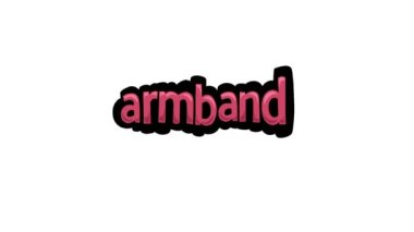 ARMBAND yazılan beyaz ekran animasyon videosu
