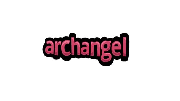 白屏动画视频编写Archangel — 图库视频影像