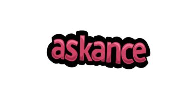 ASKANCE yazılı beyaz ekran animasyon videosu