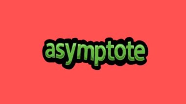 ASYMPTOTE yazılı kırmızı ekran animasyon videosu